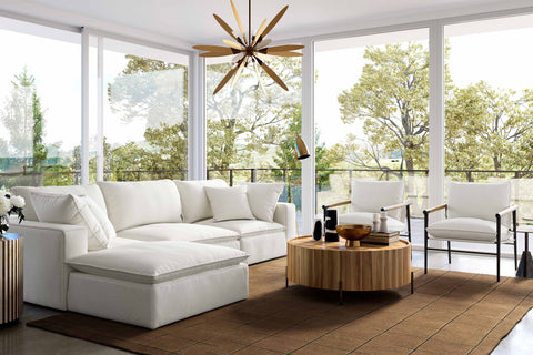 Ines Castaigne 4-Piece Performance Fabric Modular Sectional - image 2