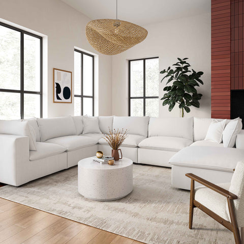 Ines Castaigne 7-Piece Performance Fabric Modular Large Chaise Sectional - image 2