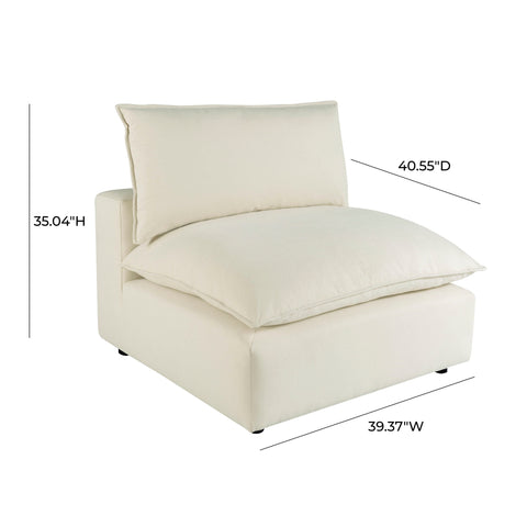 Ines Castaigne Performance Fabric Modular Armless Chair - image 7