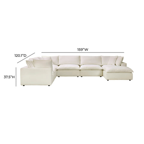 Ines Castaigne 7-Piece Performance Fabric Modular Large Chaise Sectional - image 6