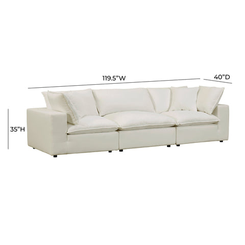 Ines Castaigne 120" Performance Fabric Modular Sofa - image 7