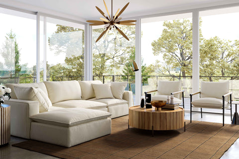 Ines Castaigne 4-Piece Performance Fabric Modular Sectional - image 2