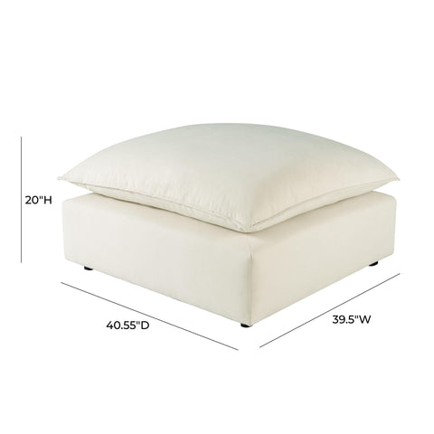 Ines Castaigne Performance Fabric Ottoman - image 4