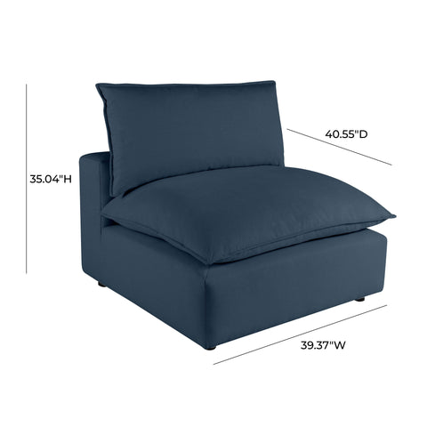 Ines Castaigne Performance Fabric Modular Armless Chair - image 6
