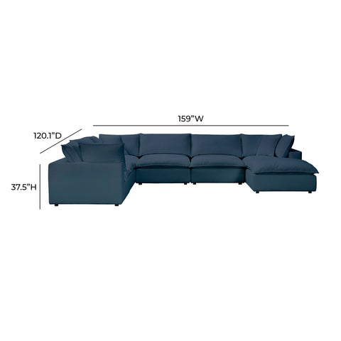 Ines Castaigne 7-Piece Performance Fabric Modular Large Chaise Sectional - image 6