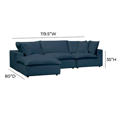 Ines Castaigne 4-Piece Performance Fabric Modular Sectional - image 6