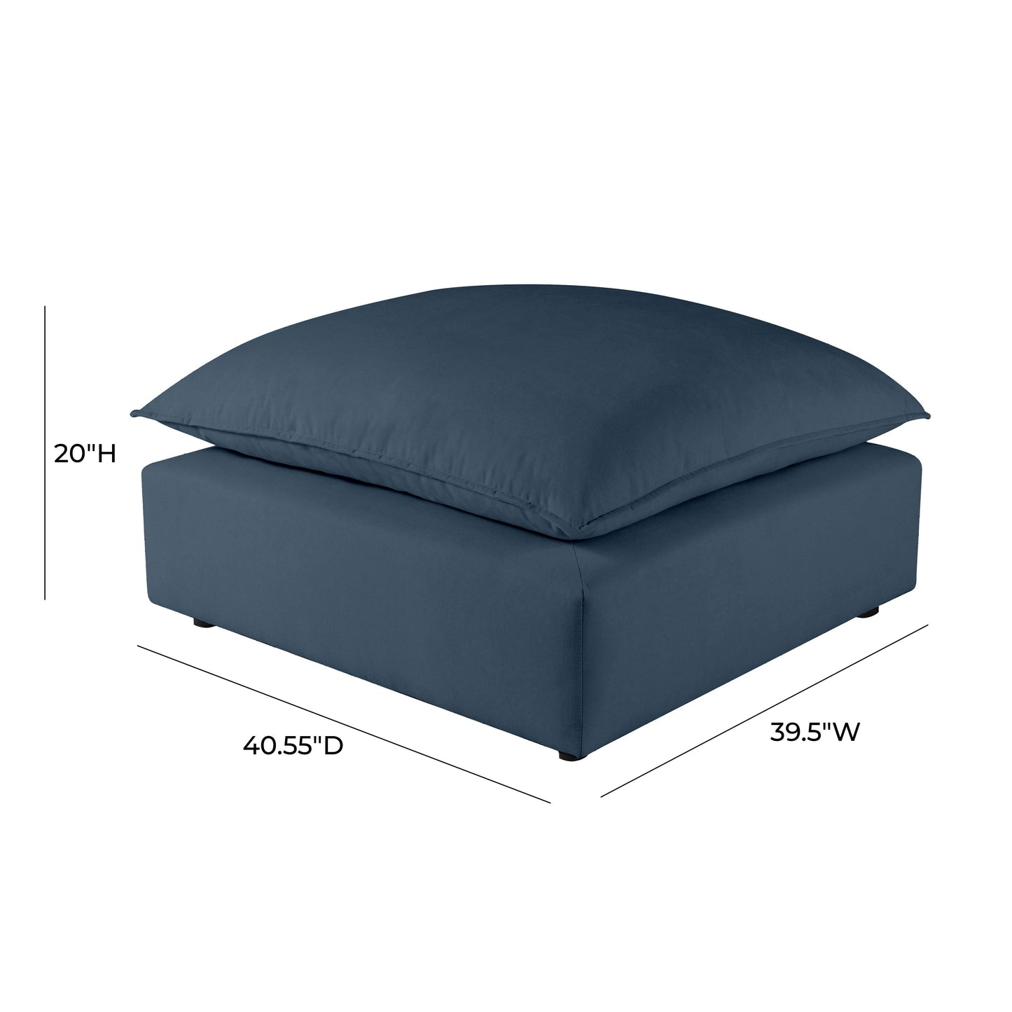 grace navy ottoman