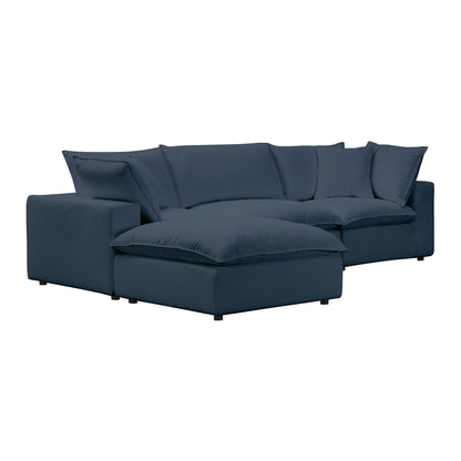 Grace Navy Ottoman