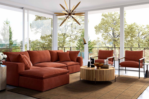 Ines Castaigne 4-Piece Performance Fabric Modular Sectional - image 2