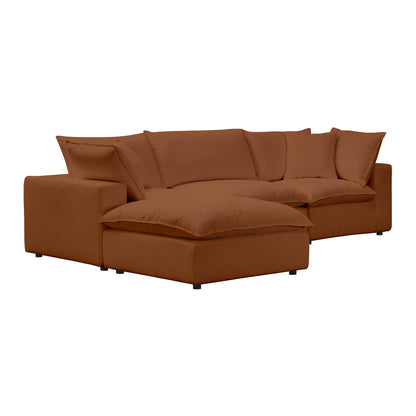 Grace Rust Modular 4 Piece Sectional