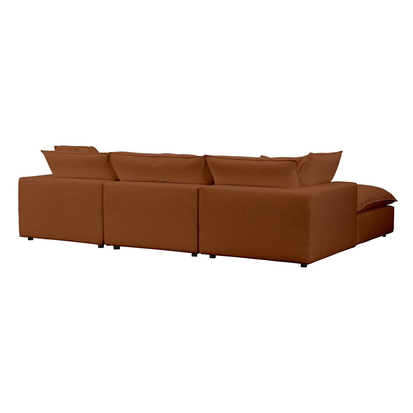 grace rust modular 4 piece sectional