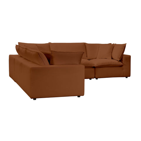 Ines Castaigne 5-Piece Performance Fabric Modular L-Sectional - image 3