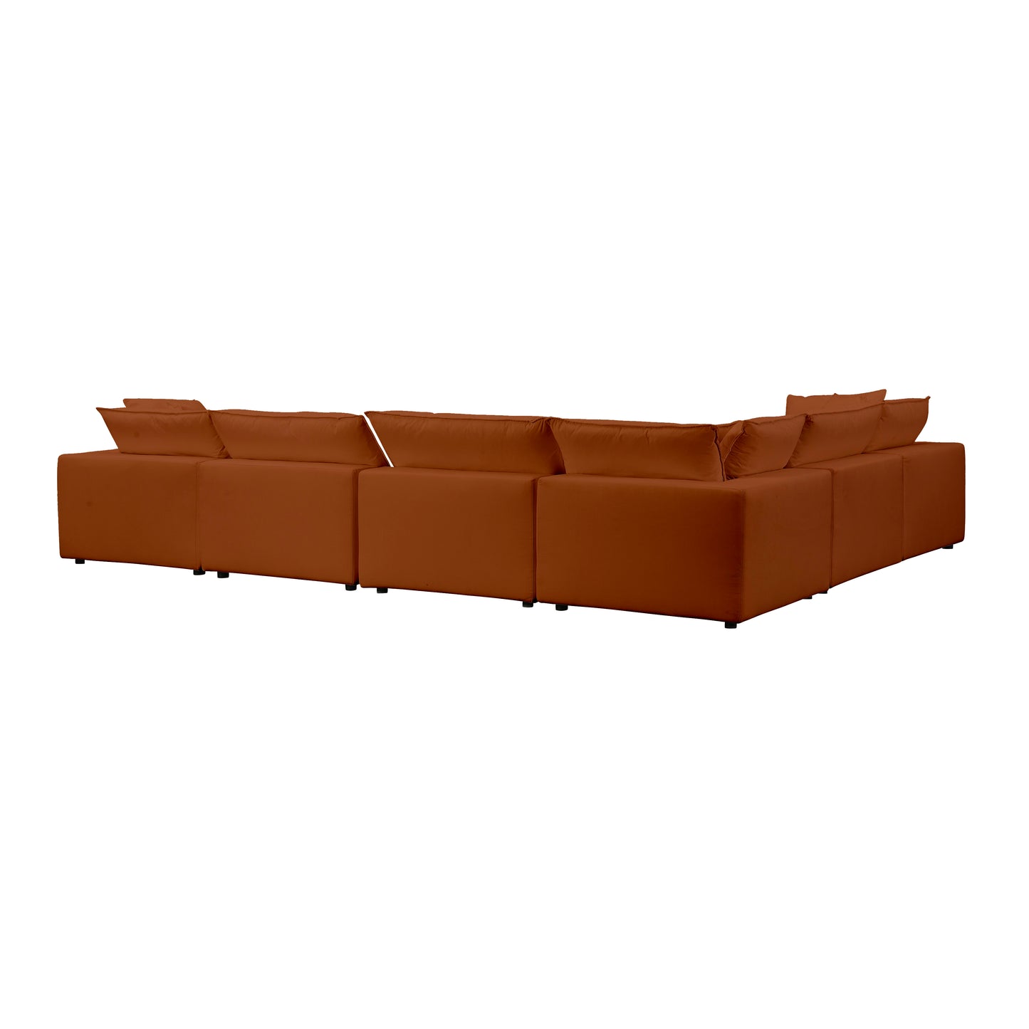 grace rust modular large chaise sectional