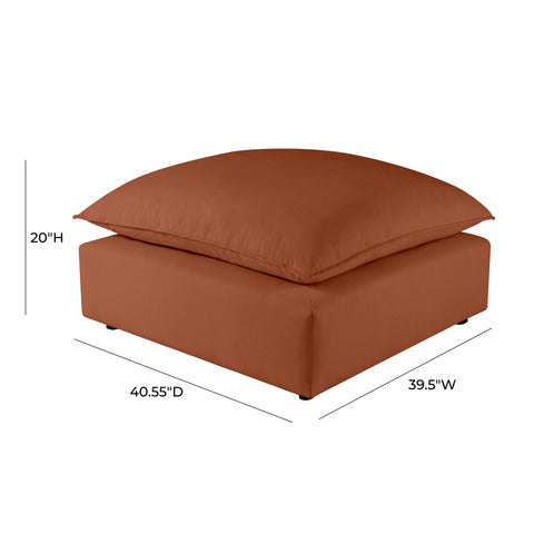 Ines Castaigne Performance Fabric Ottoman - image 4