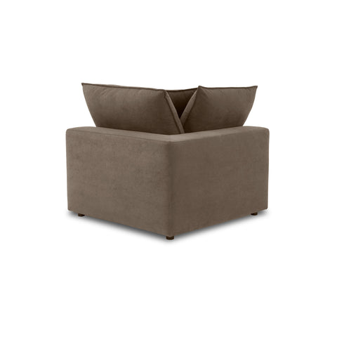 Ines Castaigne Chocolate Brown Performance Velvet Corner Chair - image 5
