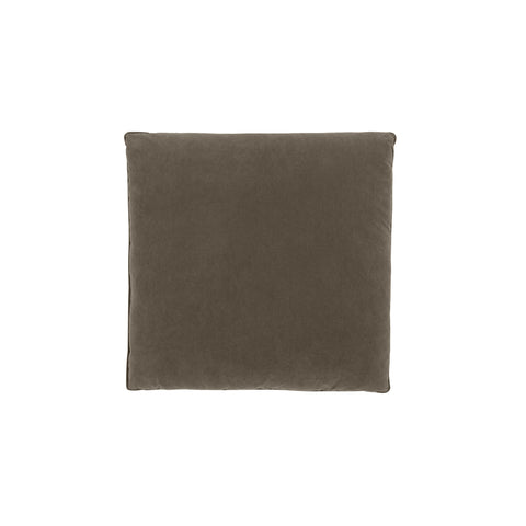 Ines Castaigne Chocolate Brown Performance Velvet Ottoman - image 3