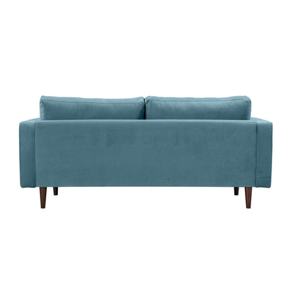 Elise Dusty Blue Velvet Loveseat