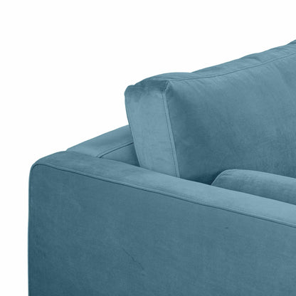 Elise Dusty Blue Velvet Loveseat