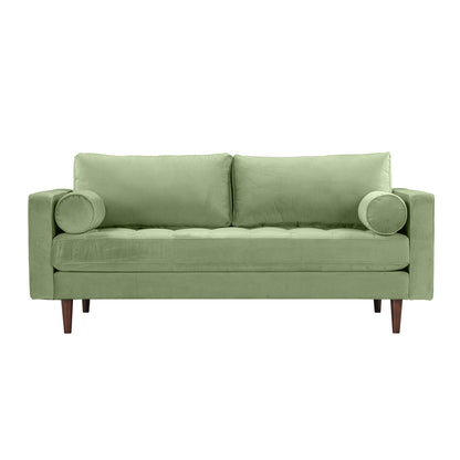 Peele Sage Green Velvet Loveseat