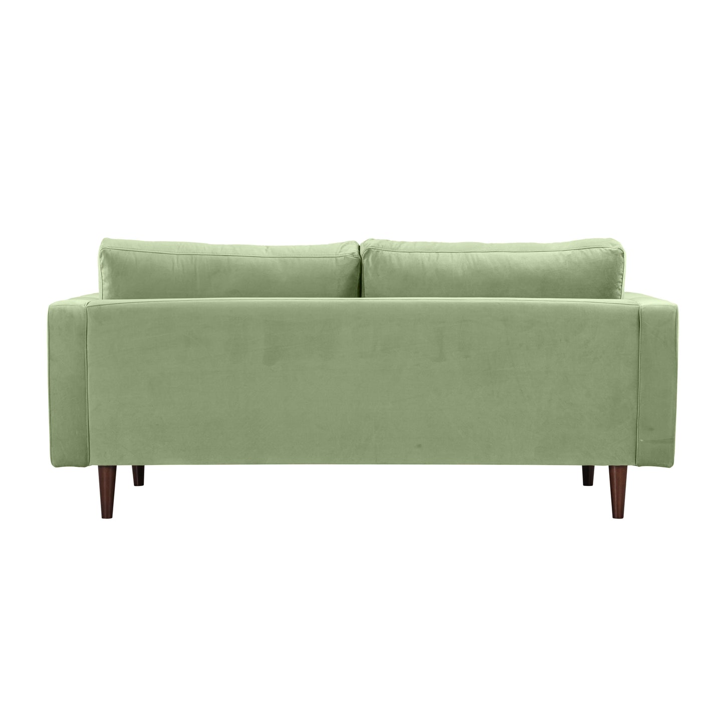 peele sage green velvet loveseat