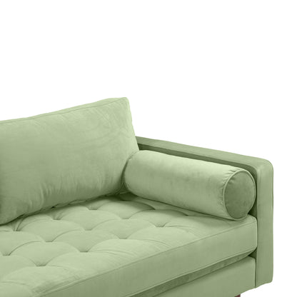 Peele Sage Green Velvet Loveseat