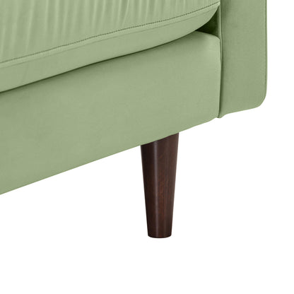 Peele Sage Green Velvet Loveseat