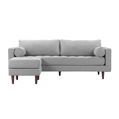 Elise Gray Tweed Sectional