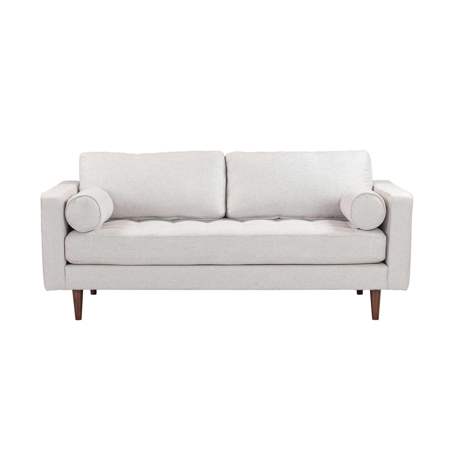 elise beige tweed loveseat