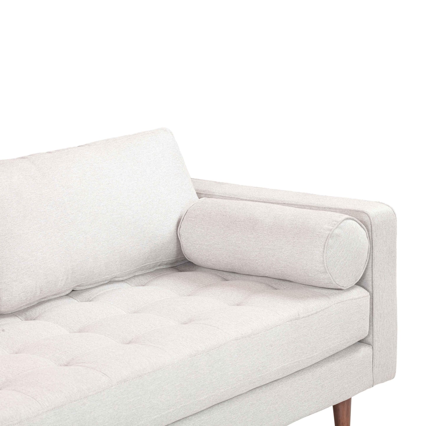 elise beige tweed loveseat