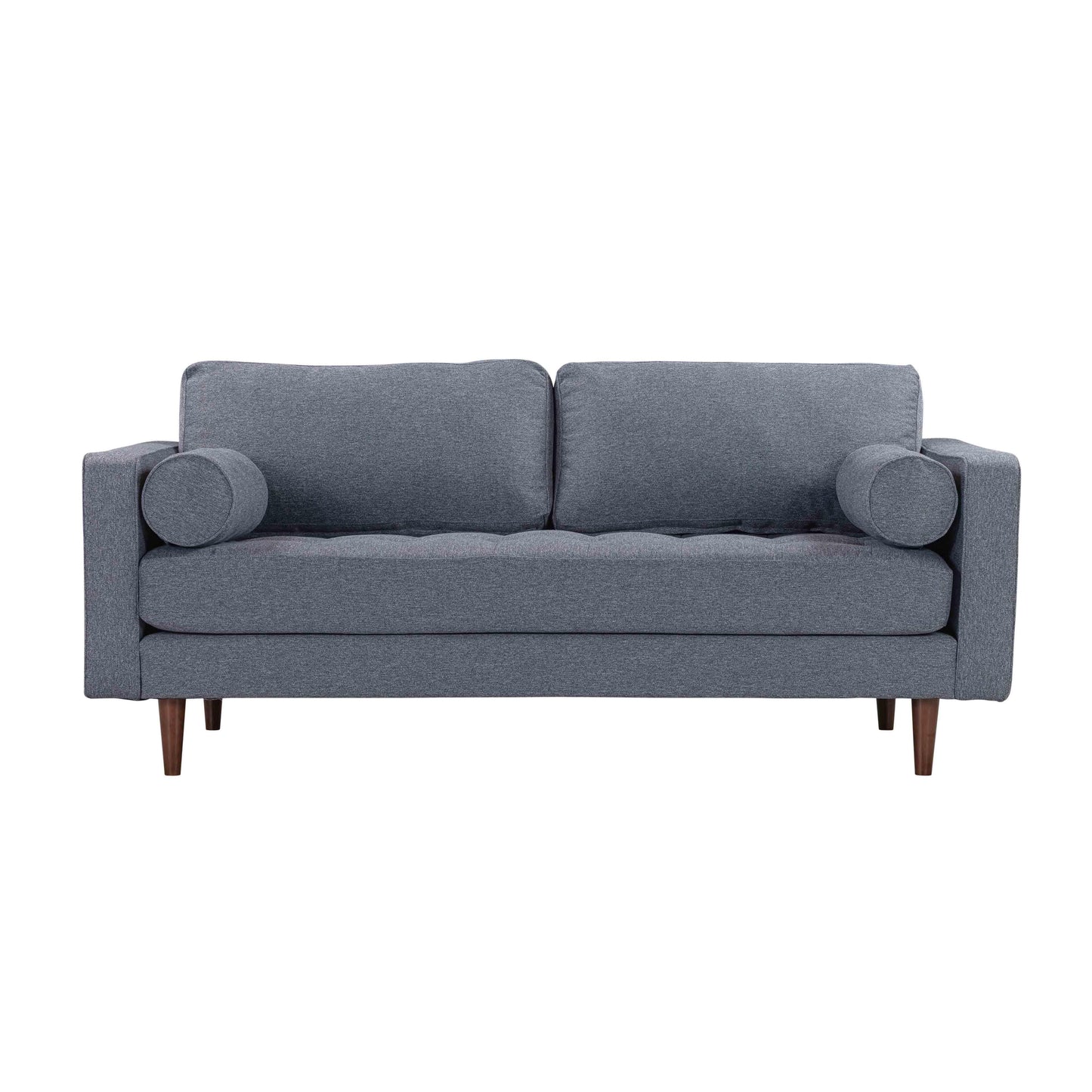 elise navy tweed loveseat