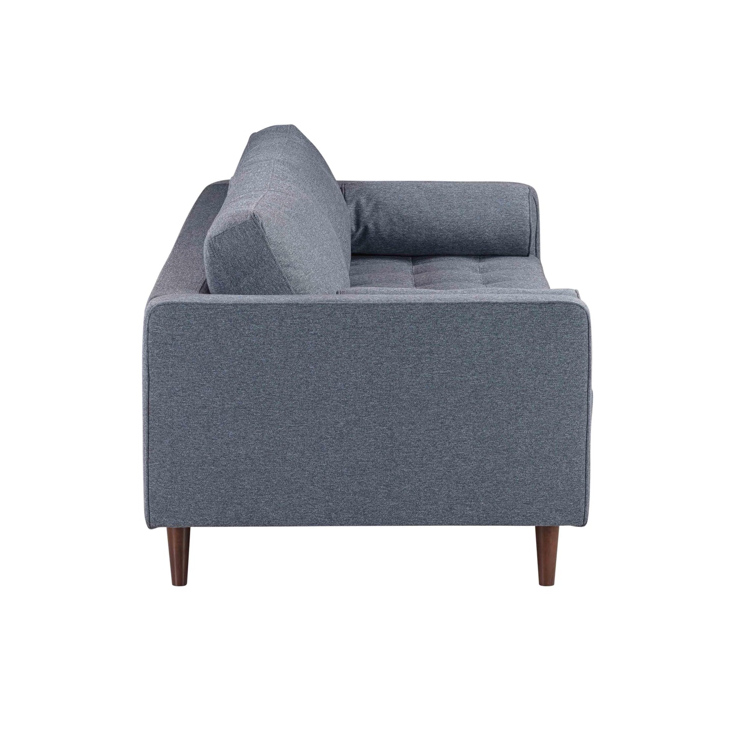 elise navy tweed loveseat