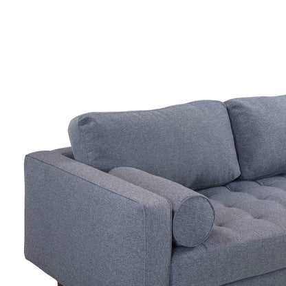 Elise Navy Tweed Loveseat