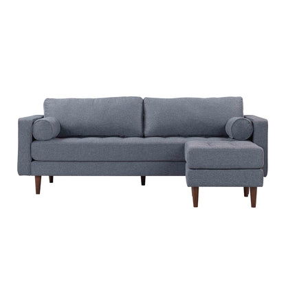 Elise Navy Tweed Sectional