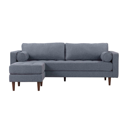 Elise Navy Tweed Sectional