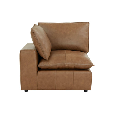 Ines Castaigne Brown Leather Modular Corner Chair - image 8