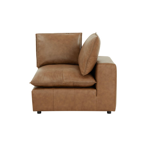 Ines Castaigne Brown Leather Modular Corner Chair - image 10