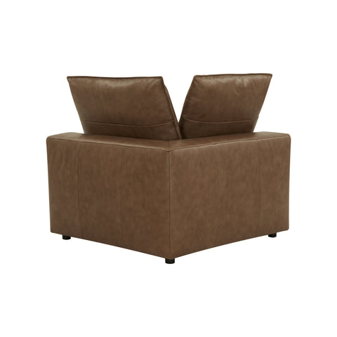 Ines Castaigne Brown Leather Modular Corner Chair - image 4