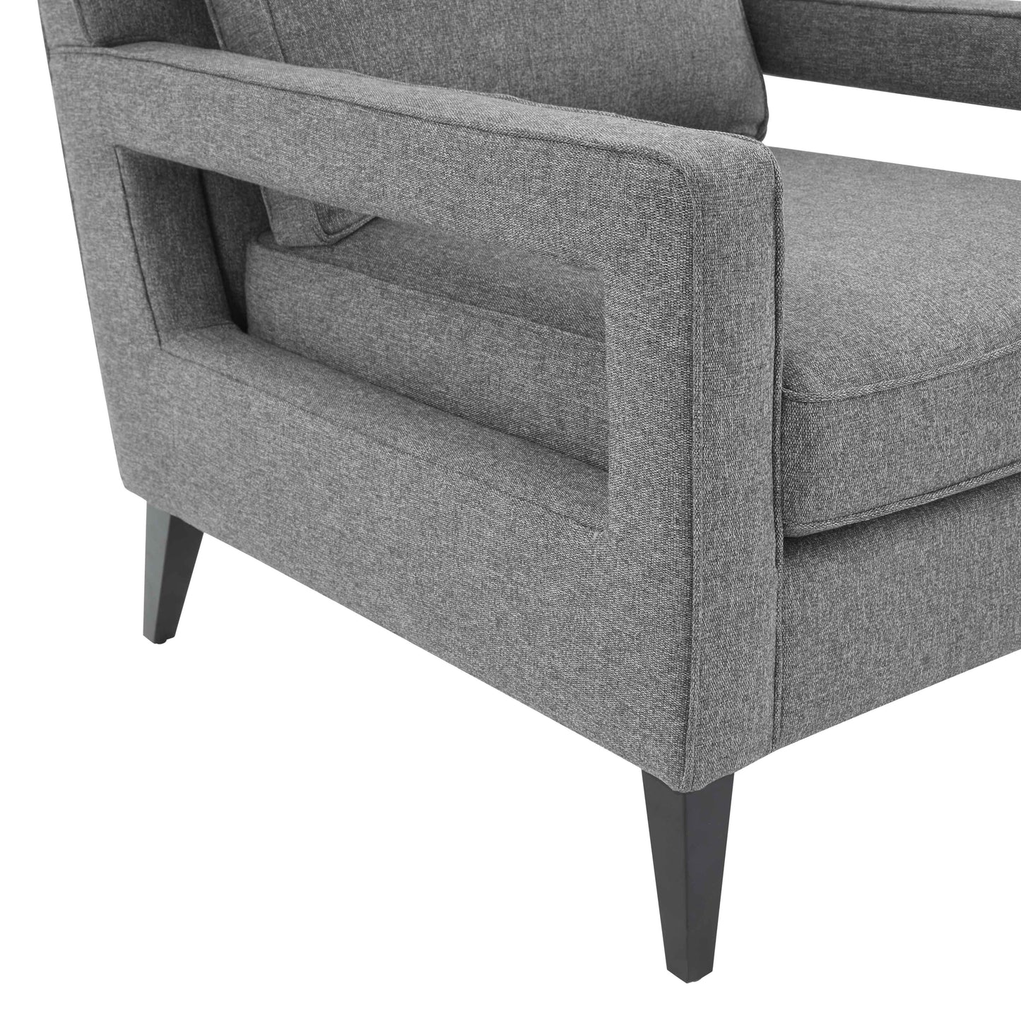 arianna gray accent chair