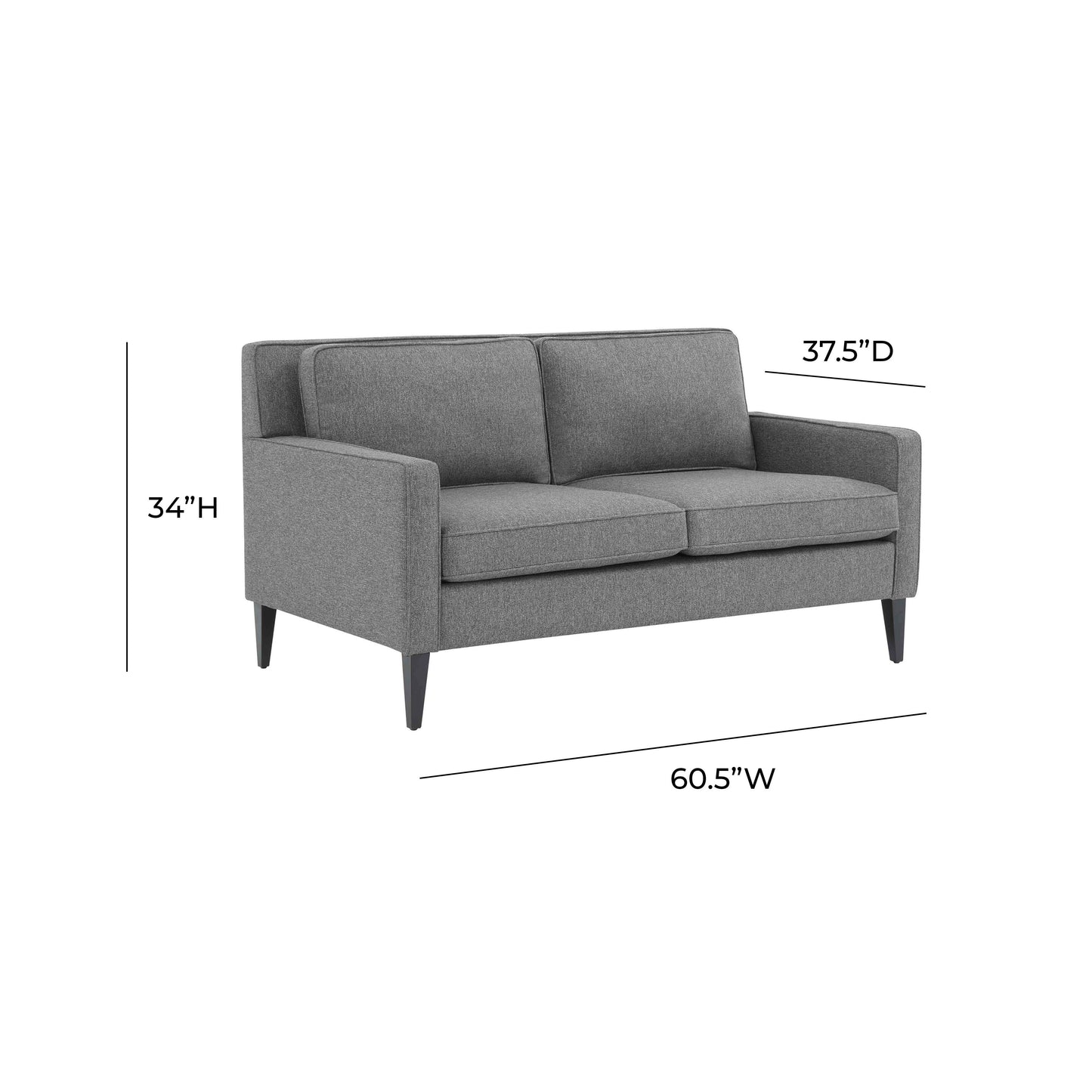 arianna gray loveseat