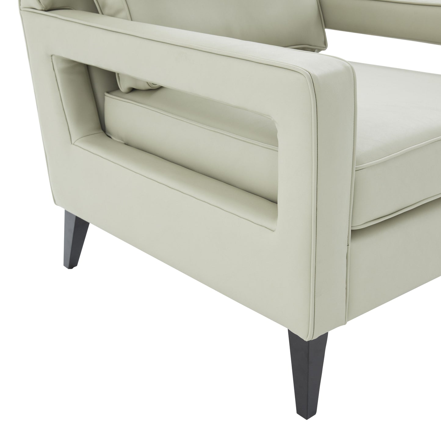 arianna stone gray accent chair