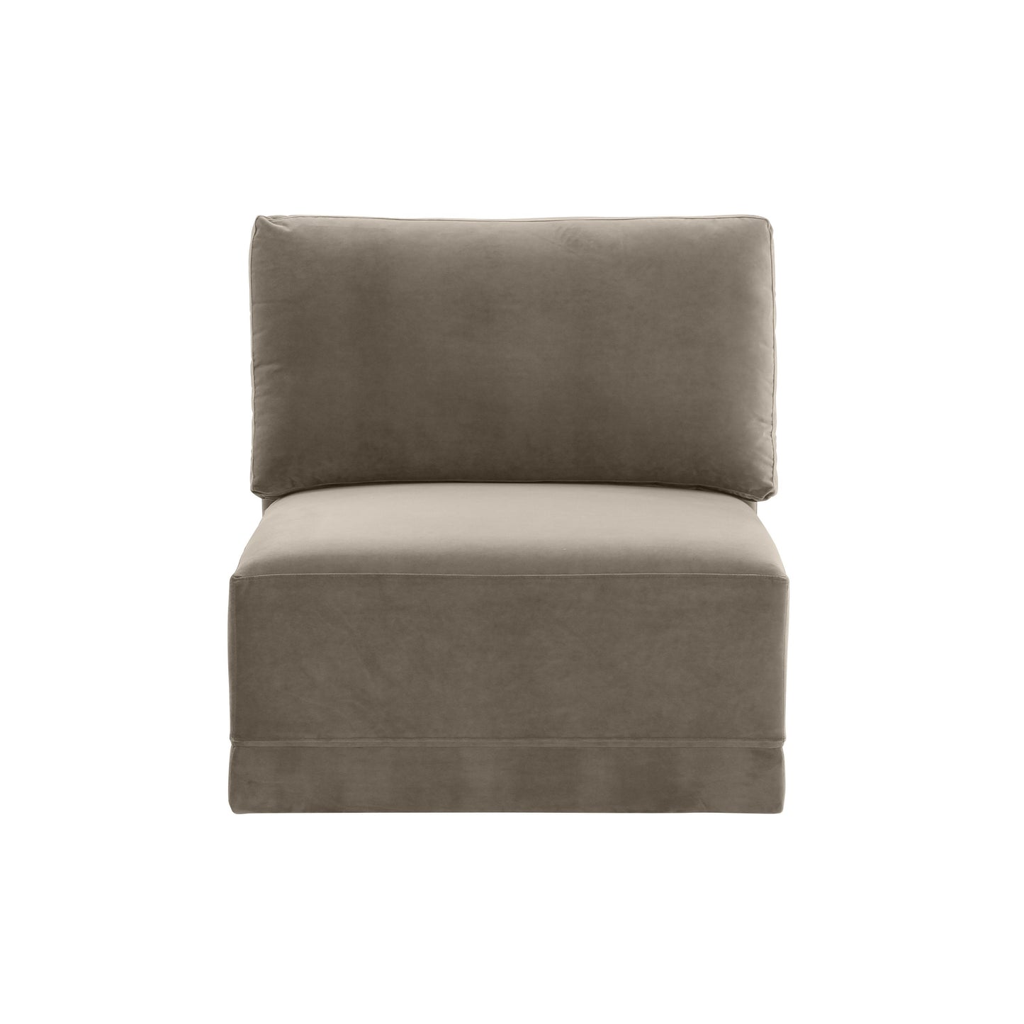 bree taupe armless chair