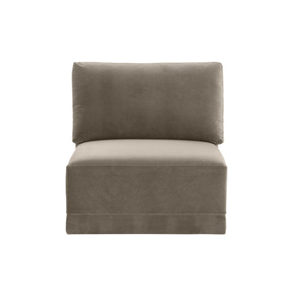 Bree Taupe Armless Chair