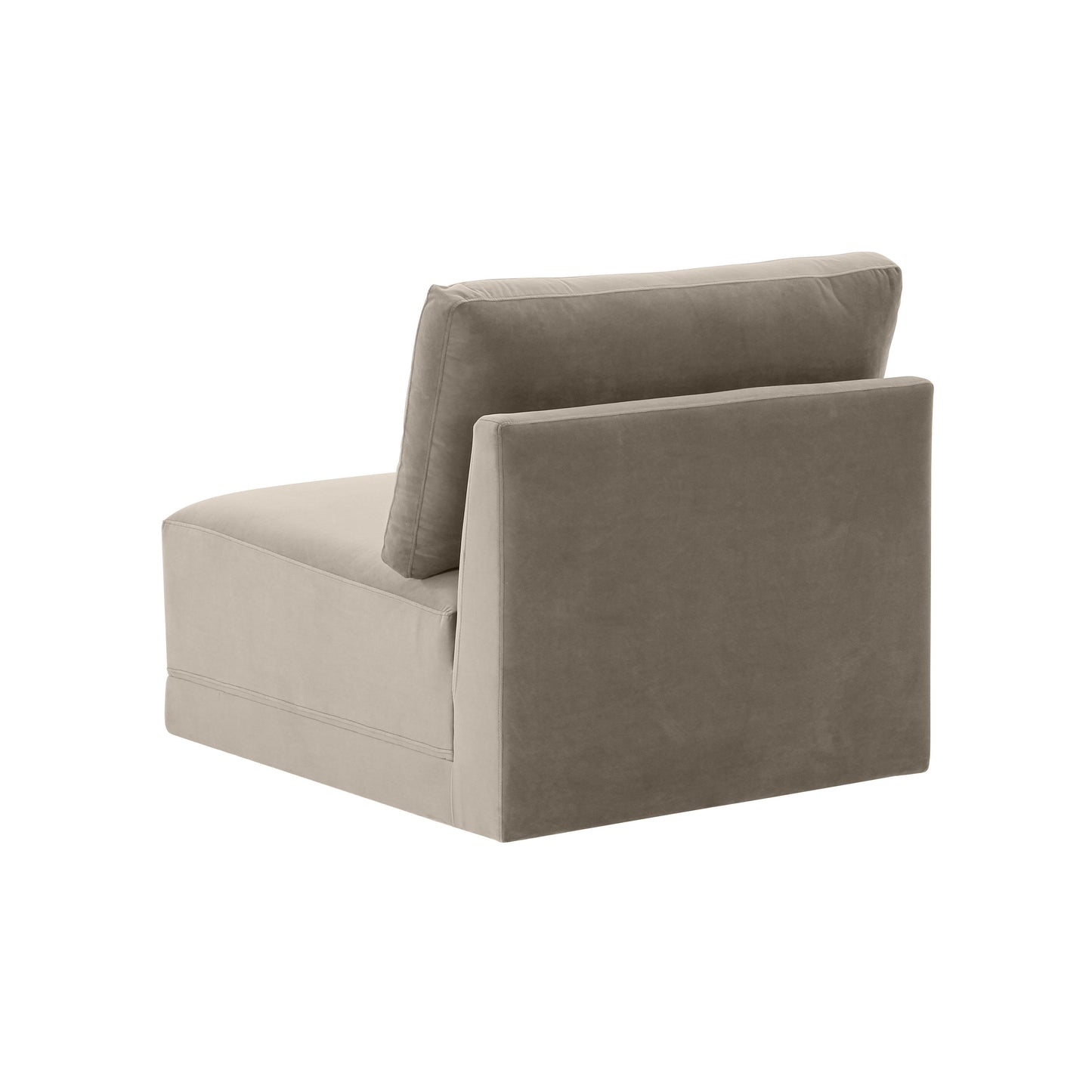 bree taupe armless chair