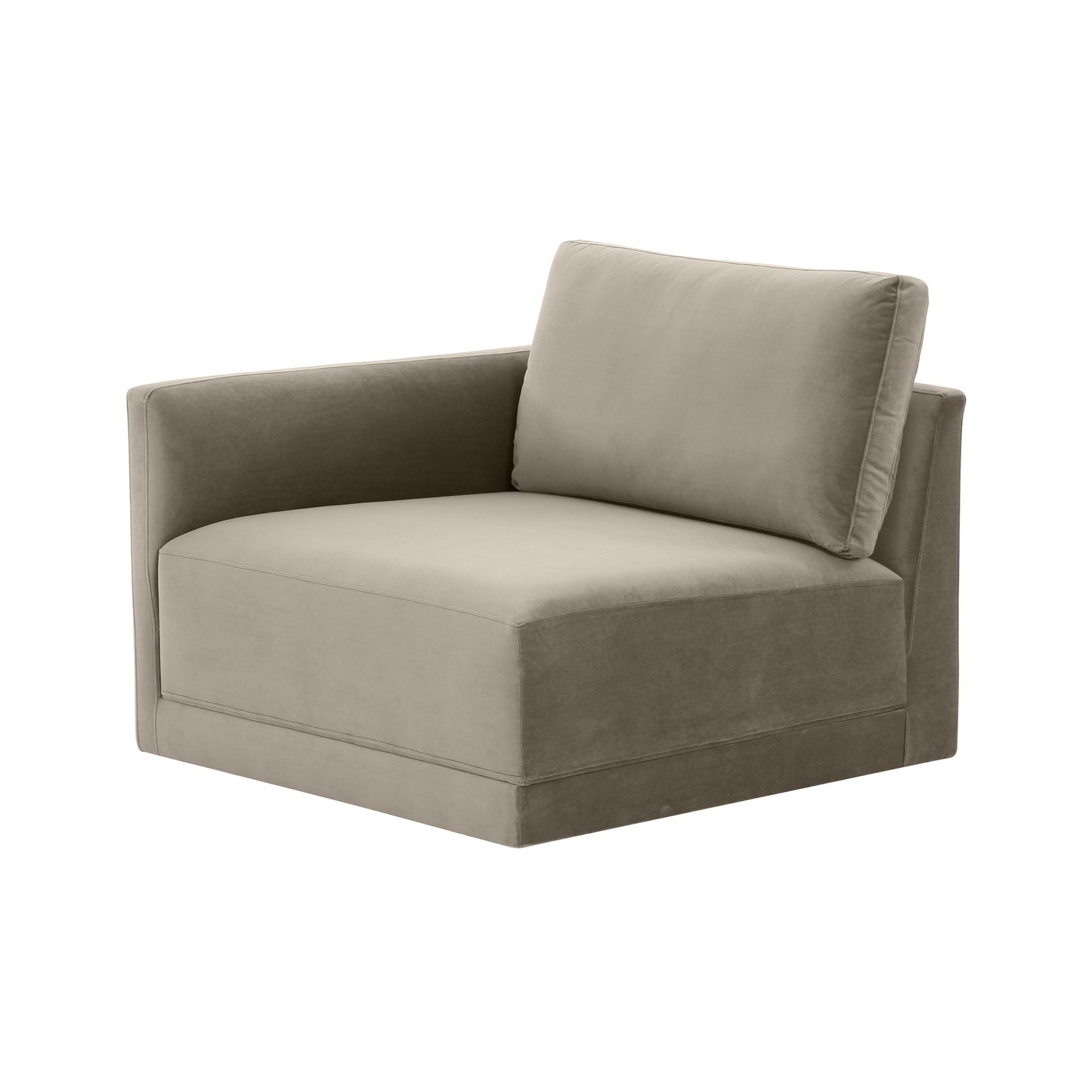 bree taupe laf corner chair