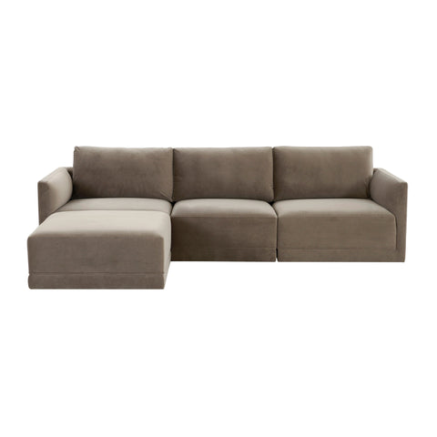 Margaux Versailles 4-Piece Performance Velvet Modular Sectional - image 1