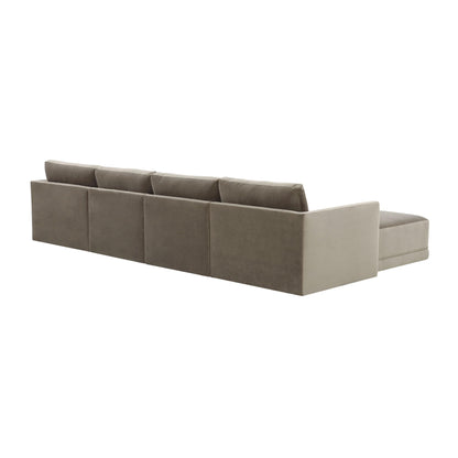 Bree Taupe Modular U Sectional