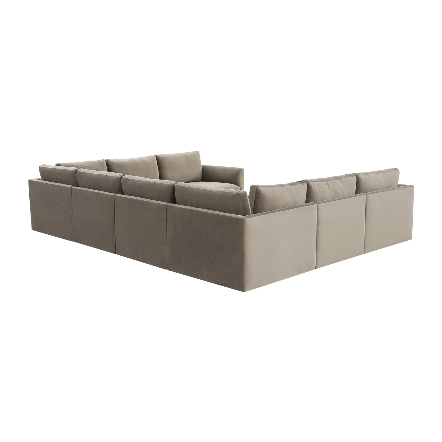 bree taupe modular large u sectional