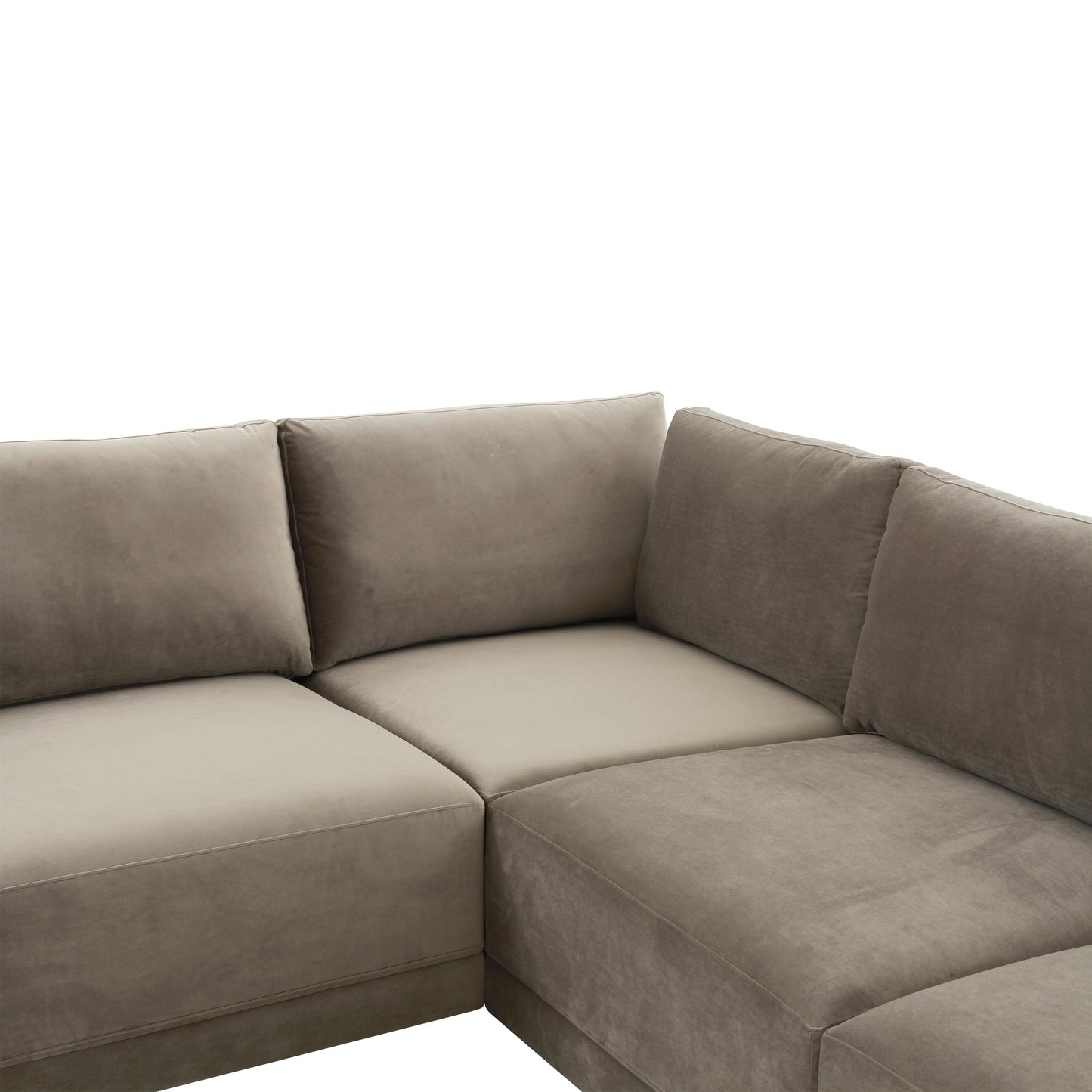 bree taupe modular large u sectional