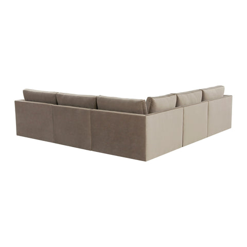 Margaux Versailles 5-Piece Performance Velvet Modular L Sectional - image 4