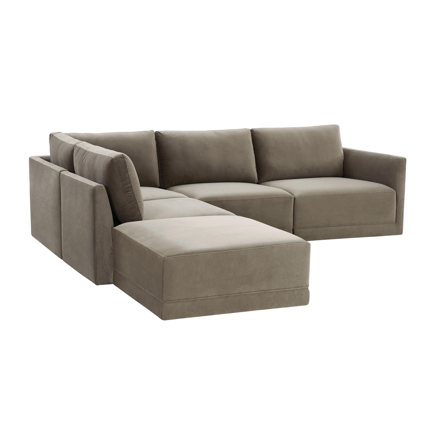 bree taupe modular laf sectional